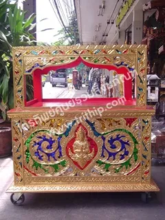 ตู้พระไตรปิฎก-ตู้พัดยศ-ตู้เทียนชัย