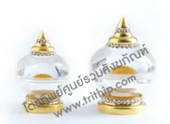 ผอบเกลียวปิดทองติดเพชร