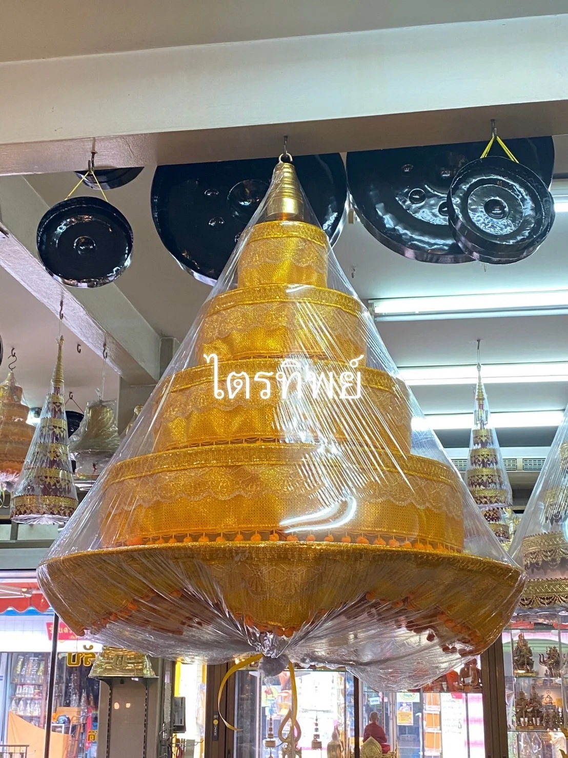 ฉัตรผ้าในร่ม 40" 5 ชั้น