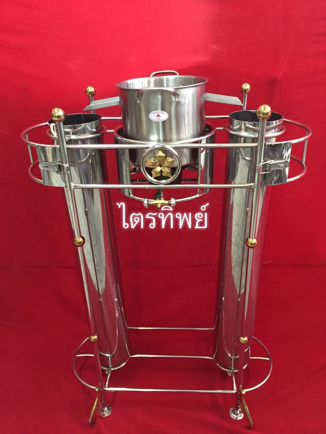 เบ้าหล่อเทียนคู่ 15x110 ซม. พร้อมหม้อต้ม