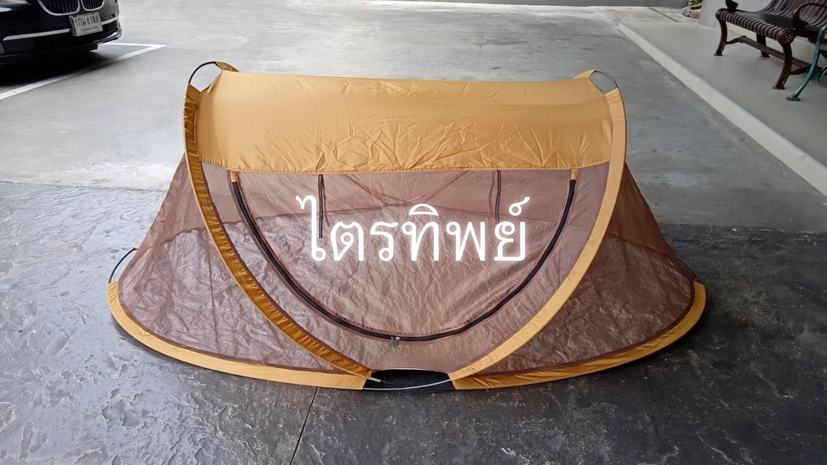 เต็นท์นอนสปริง สีราช