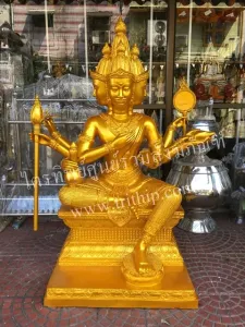 พระพรหม 25 นิ้ว พ่นทอง