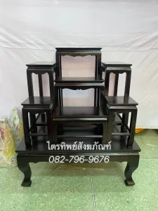 โต๊ะหมู่ 7 สีโอ๊คน้ำมัน