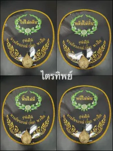 ตาลปัตรผ้าไหม สีดำ รูปไปไม่กลับฯ