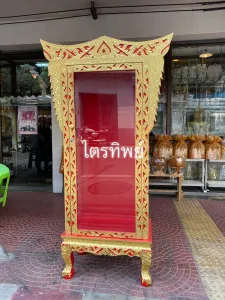 ตู้พัดยศ ปิดทอง ร่องสี