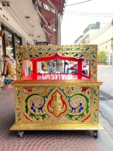 เชิงตะกอน ปิดทอง ติดกระจกสี