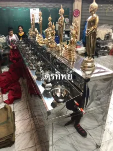 ตู้บริจาคตะเกียงน้ำมันพระประจำวัน ยาว 12 ฟุต สำหรับพระ 9"