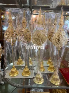 บังแทรก 3 นิ้ว ปิดทองแท้/ลงยา