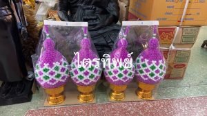 พุ่มบานไม่รู้โรย สีม่วง
