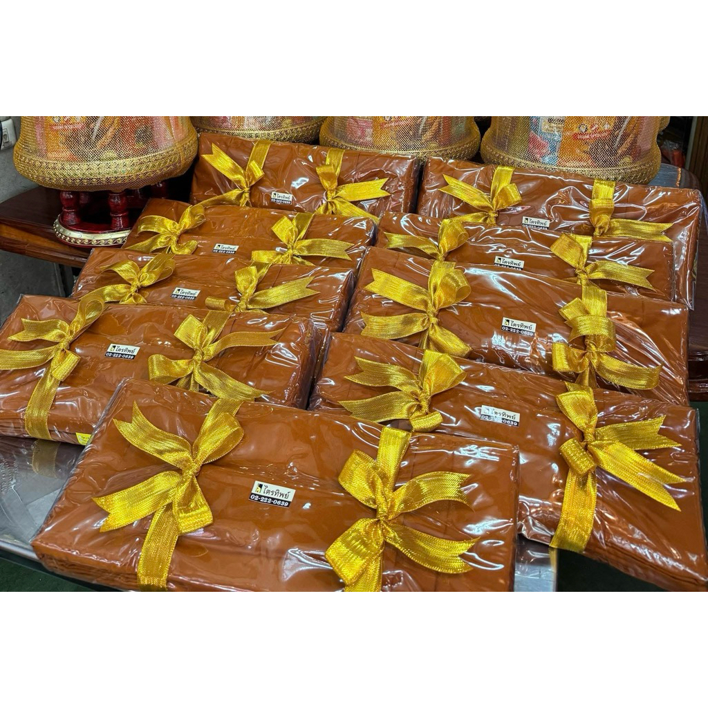 ไตรครองมัสลิน 9 ขันธ์ ธรรมยุต 7 ชิ้น ครบชุด 4